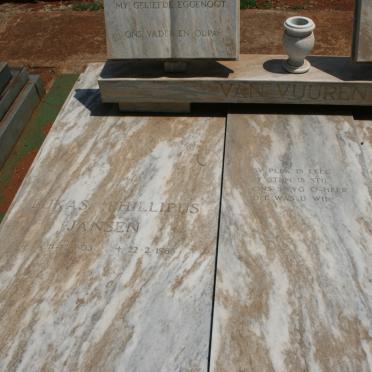 VUUREN Lukas Phillipus Jansen, van 1933-1985