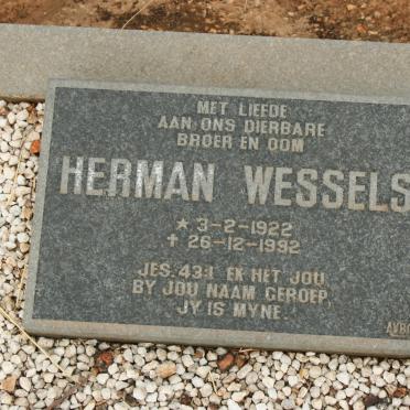 WESSELS Herman 1922-1992