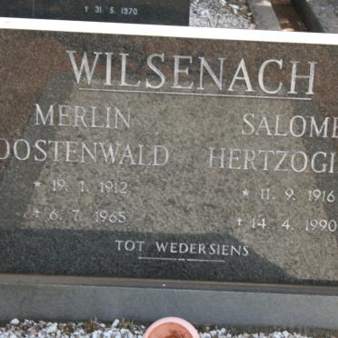 WILSENACH Merlin Oostenwald 1912-1965 &amp; Salome Hertzogina 1916-1990