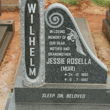WILHELM Jessie Rosella nee MUIR 1902-1992