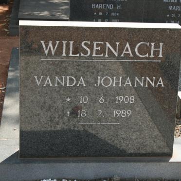 WILSENACH Vanda Johanna 1908-1989