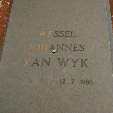 WYK Wessel Johannes, van 1911-1986