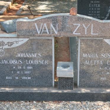 ZYL Johannes Jacobus Loubser, van 1901-1987 &amp; Maria Susanna Aletta Catharina 1910-1983