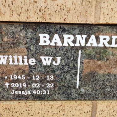 BARNARD Willie W.J. 1945-2019