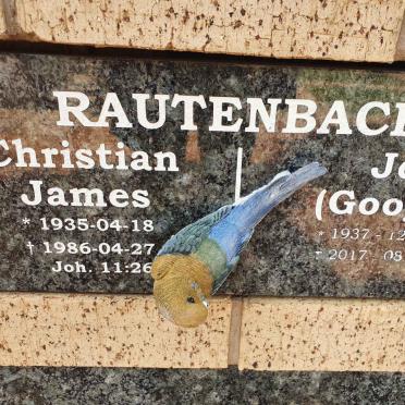 RAUTENBACH Christian James 1935-1986 &amp; Jo 1937-2017