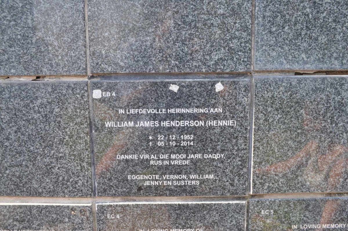 HENDERSON William James 1952-2014