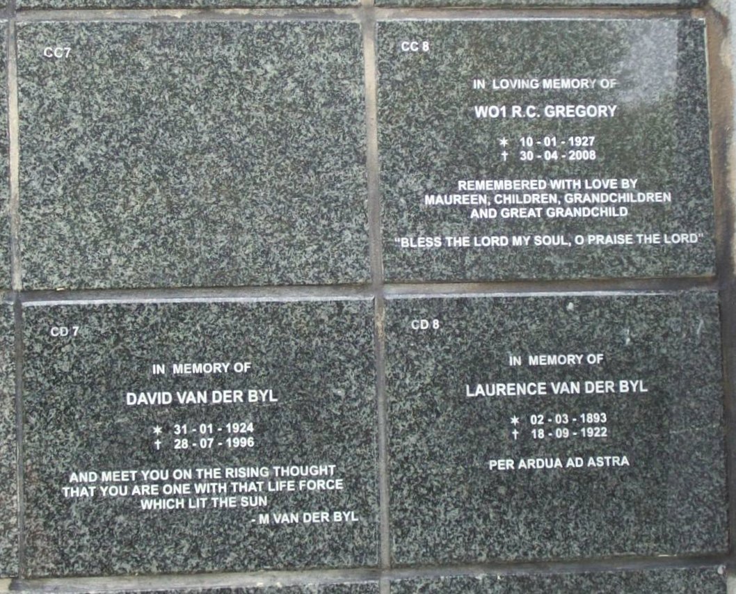 GREGORY :: VAN DER BYL 