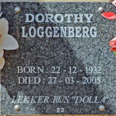 LOGGENBERG Dorothy 1913-2005