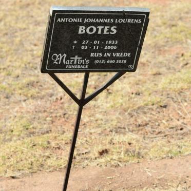 BOTES Antonie Johannes Lourens 1933-2006