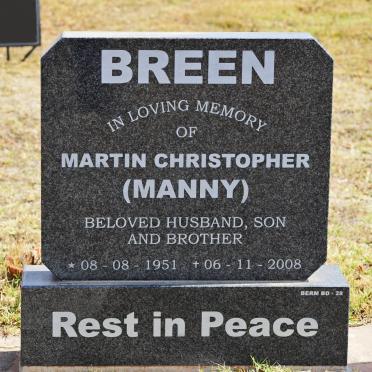 BREEN Martin Christopher 1951-2008