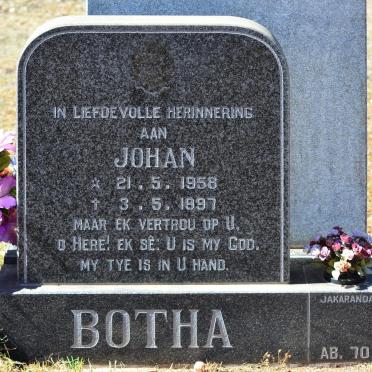 BOTHA Johan 1958-1997