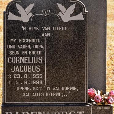 BADENHORST Cornelius Jacobus 1955-1998