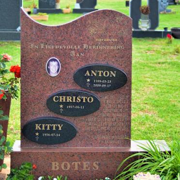 BOTES Christo 1957- &amp; Kitty 1956- :: BOTES Anton 1989-2009