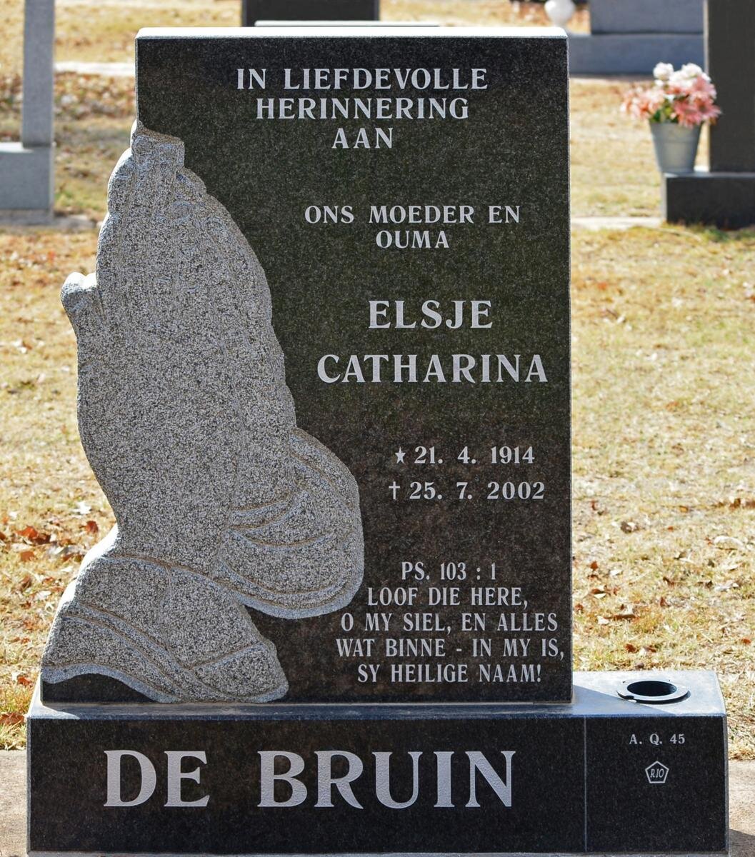 BRUIN Elsje Catharina, de 1914-2002