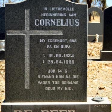 BEER Cornelius, de 1924-1995