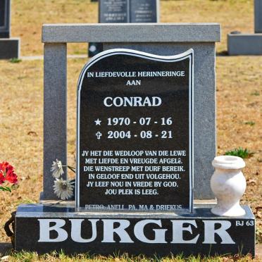 BURGER Conrad 1970-2004