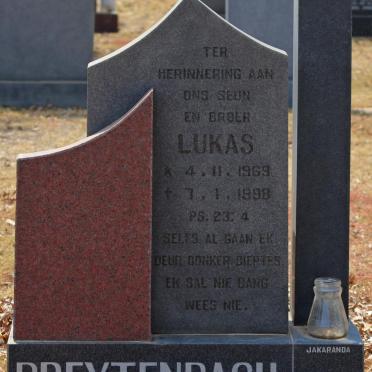 BREYTENBACH Lukas 1969-1998