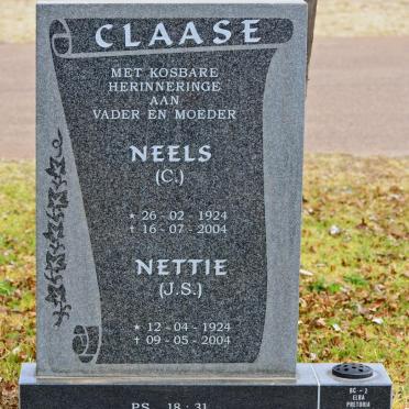 CLAASE C. 1924-2004 &amp; J.S. 1924-2004