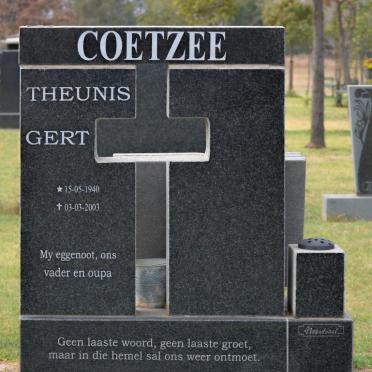 COETZEE Theunis Gert 1940-2003