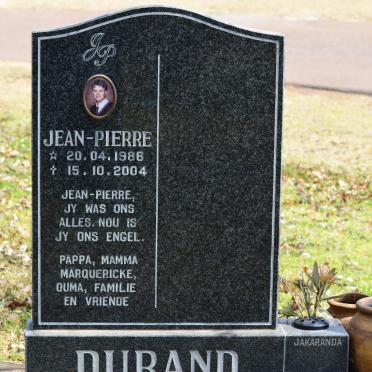 DURAND Jean-Pierre 1986-2004