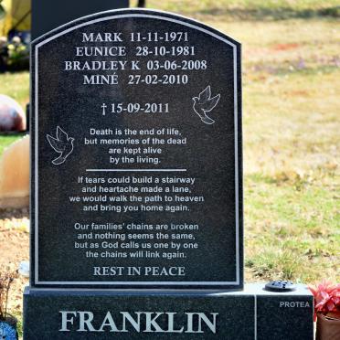 FRANKLIN Mark 1971-2011 :: FRANKLIN Eunice 1981-2011 :: FRANKLIN Bradley K. 2008-2011 :: FRANKLIN Miné 2010-2011
