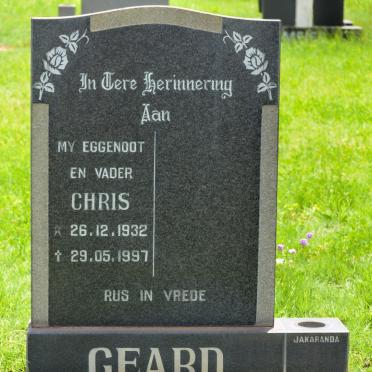 GEARD Chris 1932-1997
