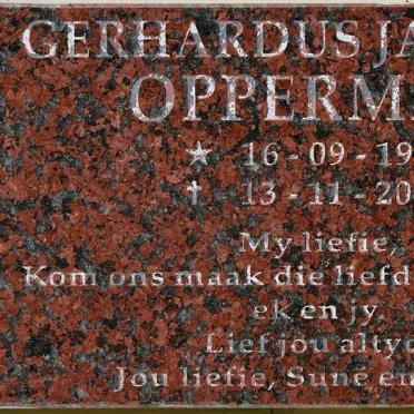 OPPERMAN Gerhardus Jacobus 1970-2003