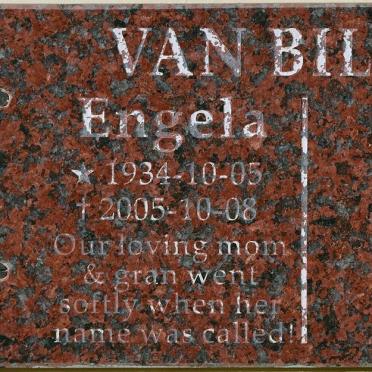 BILJON Engela, van 1934-2005