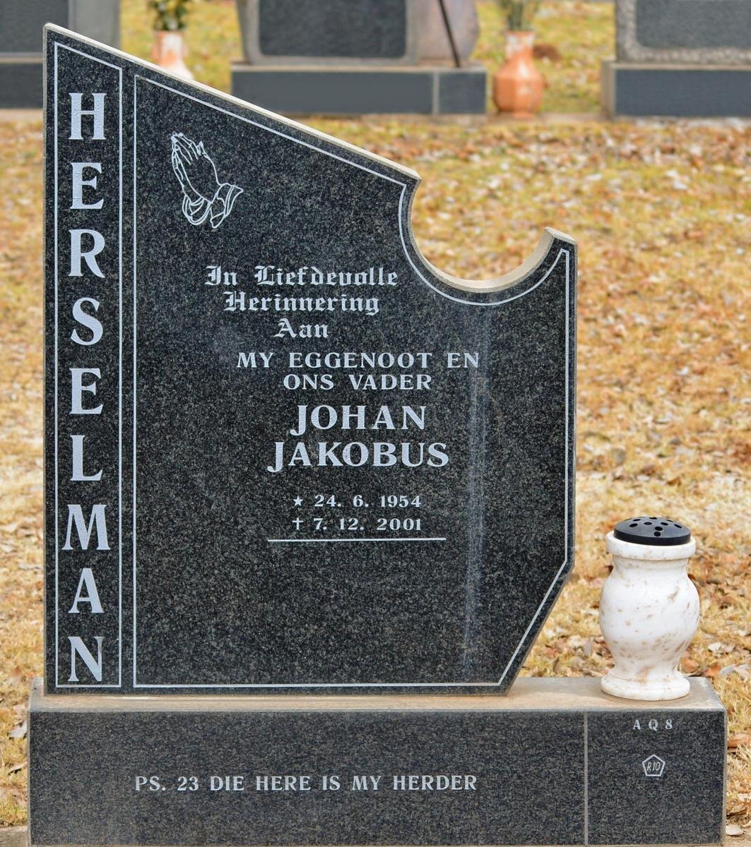 HERSELMAN Johan Jakobus 1954-2001