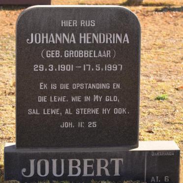 JOUBERT Johanna Hendrina nee GROBBELAAR 1901-1997