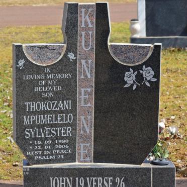 KUNENE Thokozani Mpumelelo Sylvester 1980-2006