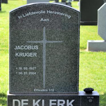 KLERK Jacobus Kruger, de 1927-2004