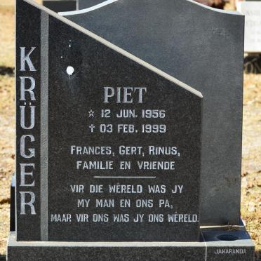 KRÜGER Piet 1956-1999