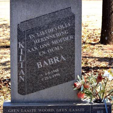 KILIAN Babra 1948-1996