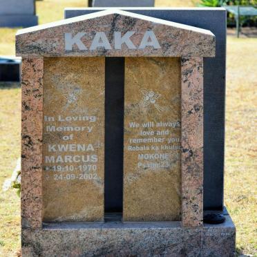 KAKA Kwena Marcus 1970-2002