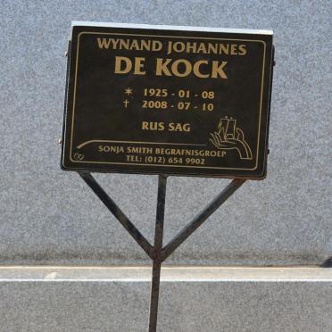 KOCK Wynand Johannes, de 1925-2008