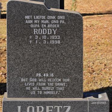 LORETZ Roddy 1933-1998
