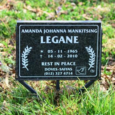 LEGANE Amanda Johanna Mankitsing 1965-2010