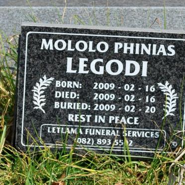 LEGODI Mololo Phinias 2009-2009