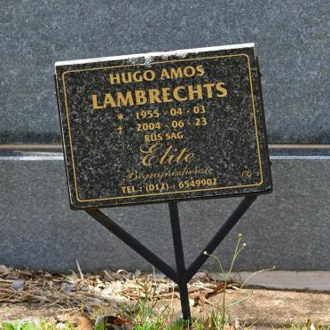 LAMBRECHTS Hugo Amos 1955-2004