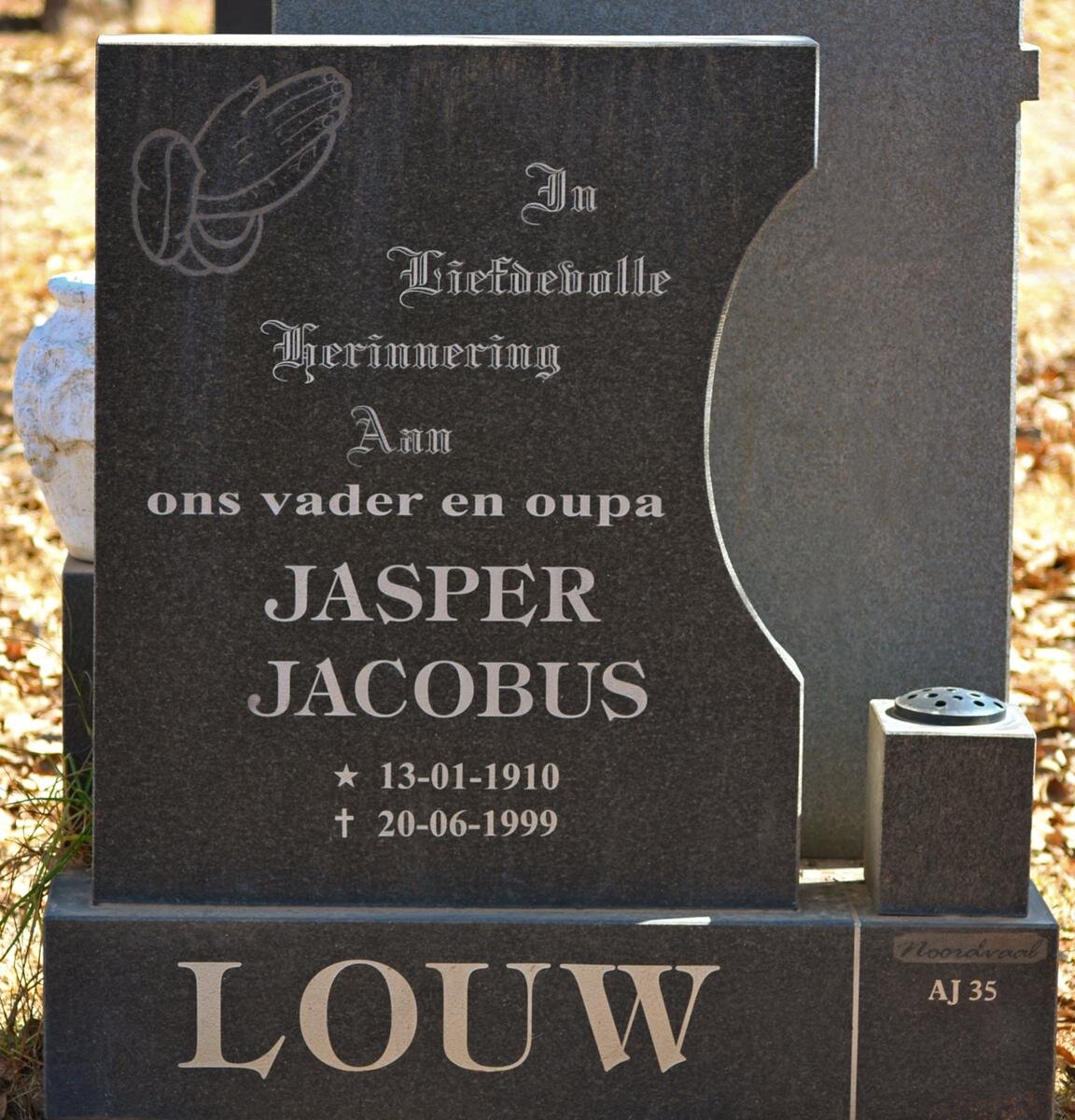 LOUW Jasper Jacobus 1910-1999