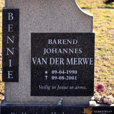 MERWE Barend Johannes, van der 1990-2001
