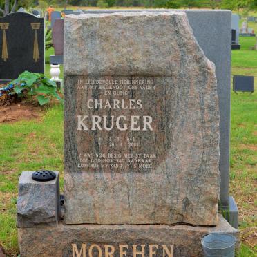 MOREHEN Charles Kruger 1948-2005