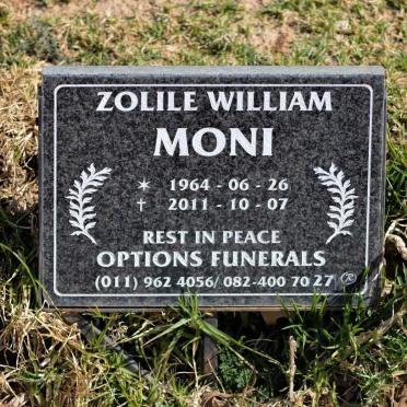 MONI Zolile William 1964-2011
