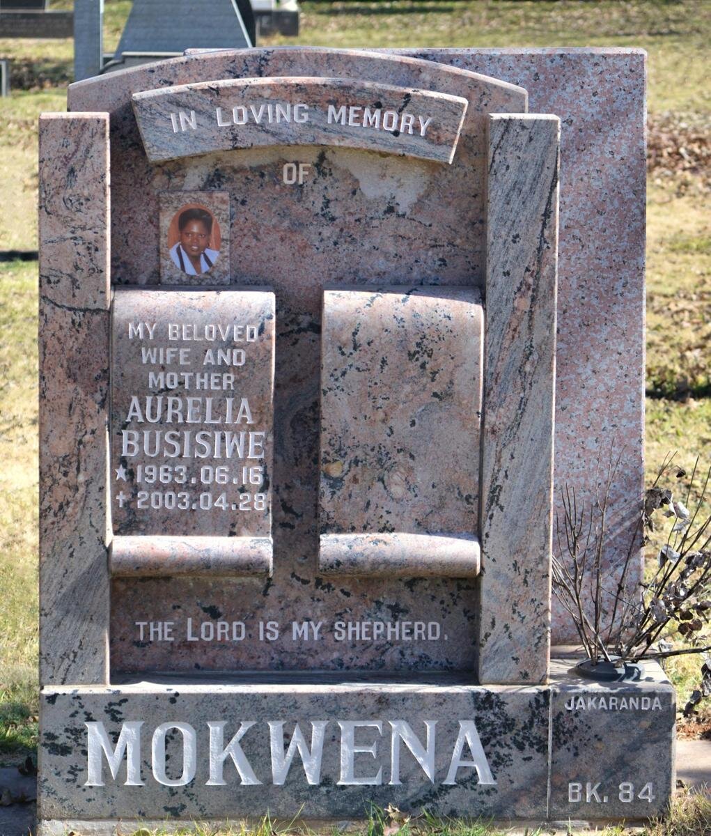 MOKWENA Aurelia Busisiwe 1963-2003