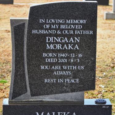 MALEKA Dingaan Moraka 1940-2001