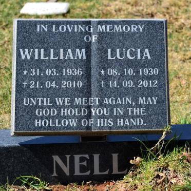NELL William 1936-2010 &amp; Lucia 1930-2012
