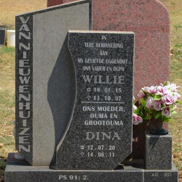 NIEUWENHUIZEN Willie, van 1915-1997 &amp; Dina 1920-2011