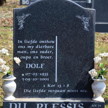 PLESSIS Dolf, du 1935-2001