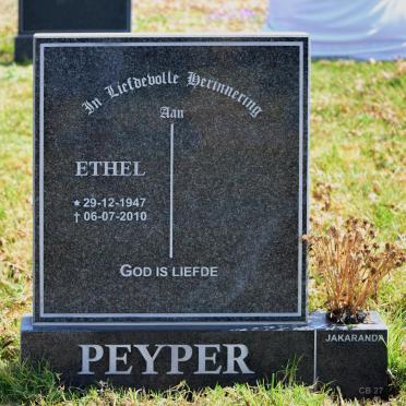 PEYPER Ethel 1947-2010